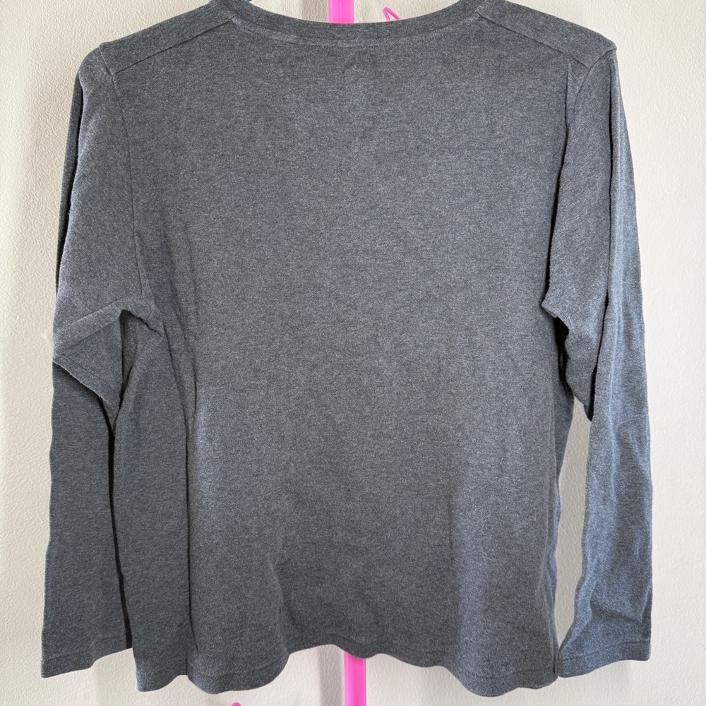 HP 🩶 Uniqlo Cotton Grey Long Sleeve - Picture 4 of 4